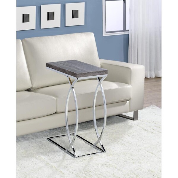Myco Furniture FT100 10 x 18 x 25 in. Fanetta Chair Side End Table; Gray FT100 - main